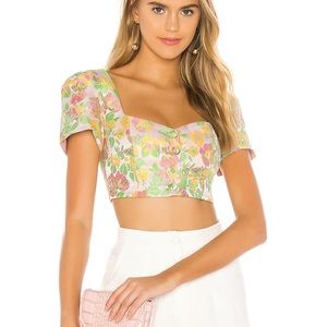 Majorelle Jade Top in Flamingo Pink